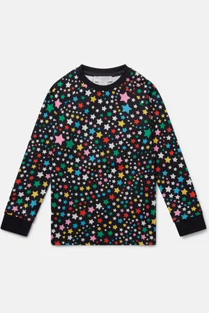 Stella McCartney T shirt graphique a manches longues avec motif etoiles, Femme