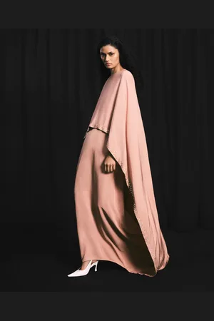Stella McCartney Robe cape de soiree avec cristaux sans plomb, Femme