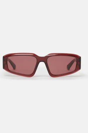 Stella McCartney Lunettes de soleil rectangulaires abstraites, Femme