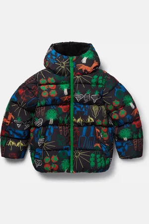 Stella McCartney Doudoune a capuche avec imprime ferme, Femme