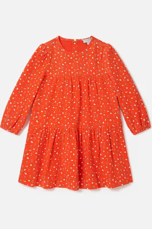 Stella McCartney Robe a manches longues avec motif floral, Femme