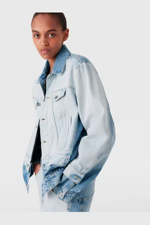 Stella McCartney Veste en jean a empiecements contrastants, Femme