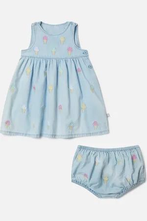 Stella McCartney Ensemble robe et jupe culotte avec broderie glace