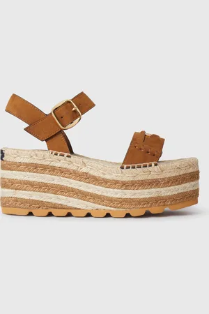 Stella McCartney Espadrilles a plateforme et talon compense Gaia, Femme