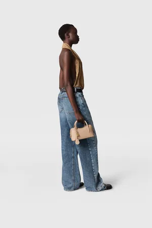 Stella McCartney Jean droit souple avec delavage vintage, Femme