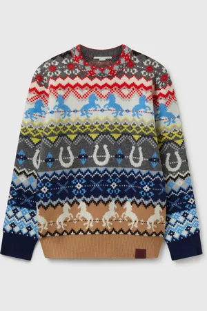 Stella McCartney Pull a col ras du cou Fairisle, Femme