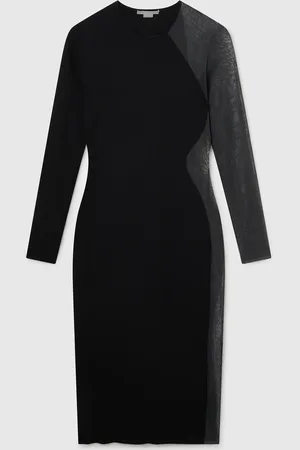 Stella McCartney Robe a manches longues en maille compacte Miracle, Femme