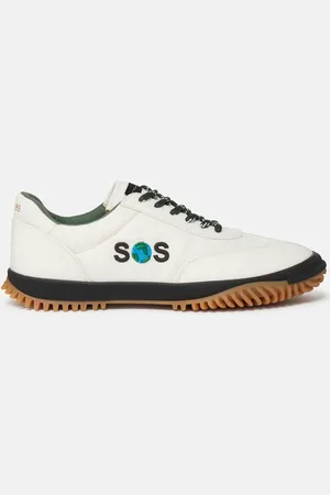 Stella McCartney SOS Embroidered S-Wave Sport Trainers, Femme