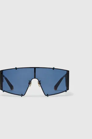 Stella McCartney Lunettes de soleil rectangulaires transparentes, Femme