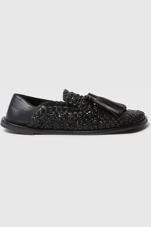 Stella McCartney Mocassins tisses a pompon Ryder, Femme