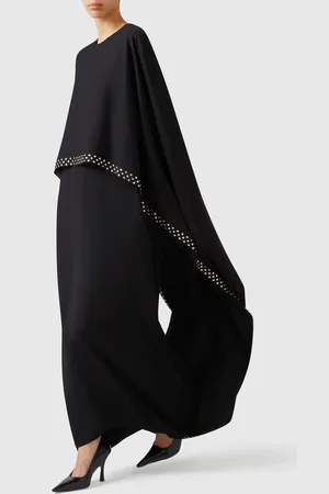 Stella McCartney Robe cape de soiree avec cristaux sans plomb, Femme