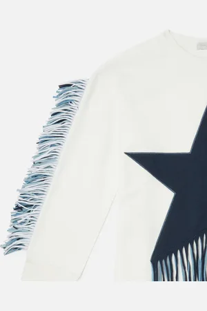 Stella McCartney Robe sweat shirt etoile a franges