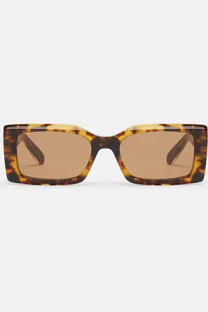 Stella McCartney Logo-Engraved Rectangular Sunglasses, Femme