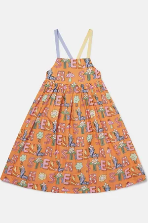 Stella McCartney Robe sans manches avec inscription Stella Woodland