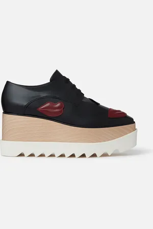 Stella McCartney Chaussures a plateforme applique levres Elyse, Femme