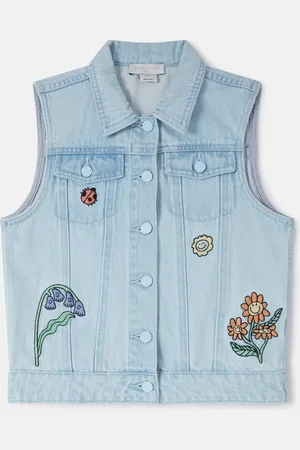 Stella McCartney Gilet sans manches en denim Amis de la foret