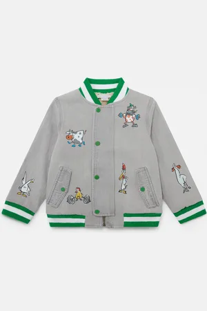 Stella McCartney Veste bomber avec applique ferme, Femme