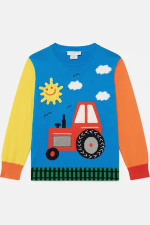 Stella McCartney Pull en maille avec applique ferme, Femme