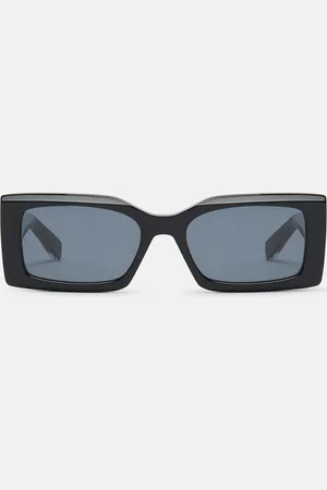 Stella McCartney Logo-Engraved Rectangular Sunglasses, Femme