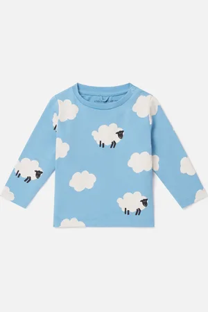 Stella McCartney T shirt a manches longues avec motif mouton, Femme