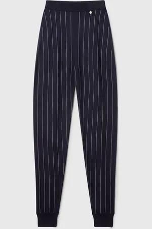 Stella McCartney Pantalon de jogging raye avec ceinture elastique, Femme