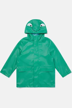 Stella McCartney Impermeable graphique a capuche Grenouille