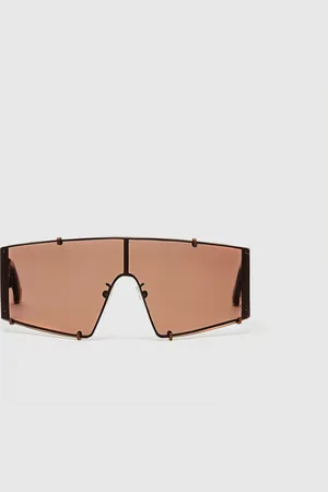 Stella McCartney Lunettes de soleil rectangulaires transparentes, Femme