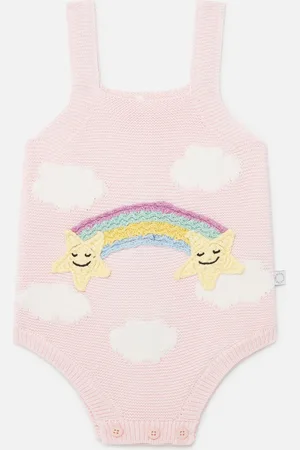 Stella McCartney Barboteuse avec broderie etoiles, Femme