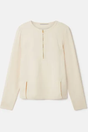 Stella McCartney Blouse avec fermeture zippée et ourlet fendu Arlesa, Femme