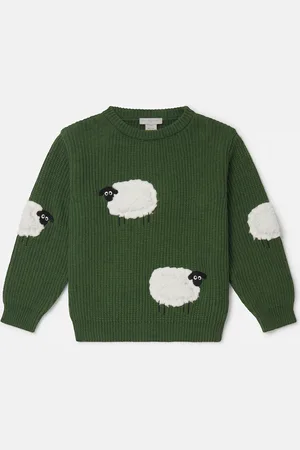 Stella McCartney Pull avec applique mouton, Femme