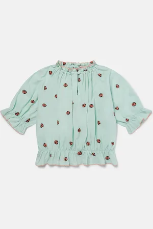 Stella McCartney Haut a manches courtes et bordures plissees Coccinelle
