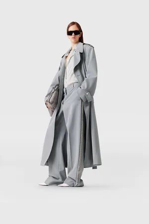 Stella McCartney Trench coat ceinture oversize, Femme