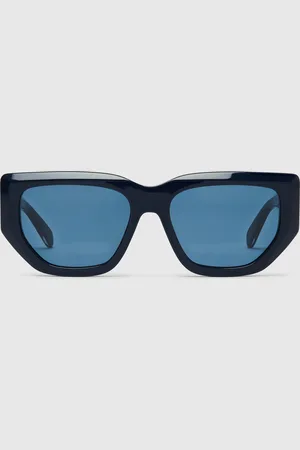 Stella McCartney Lunettes de soleil oeil de chat avec logo, Femme