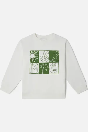 Stella McCartney Chemise a manches longues a carreaux avec inscription marque