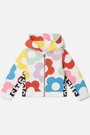 Stella McCartney Sweat shirt a capuche avec motif floral, Femme