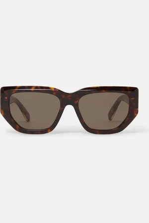 Stella McCartney Lunettes de soleil oeil de chat avec logo, Femme