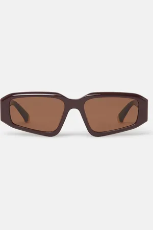 Stella McCartney Lunettes de soleil rectangulaires abstraites, Femme