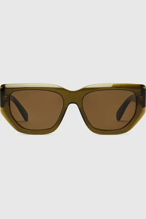 Stella McCartney Lunettes de soleil oeil de chat avec logo, Femme