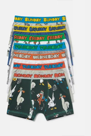 Stella McCartney Lot de sept boxers avec imprimes ferme