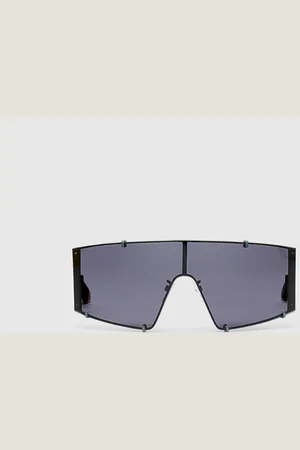Stella McCartney Lunettes de soleil rectangulaires transparentes, Femme