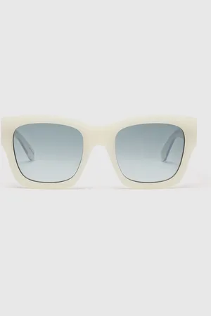 Stella McCartney Lunettes de soleil carrees avec logo, Femme