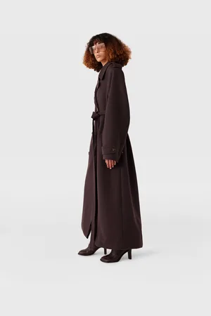 Stella McCartney Trench coat double face avec ceinture, Femme