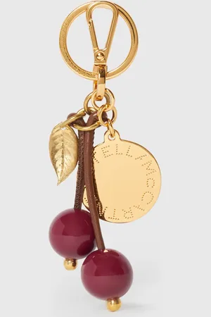 Stella McCartney Porte cles medaillon avec charm cerise, Femme