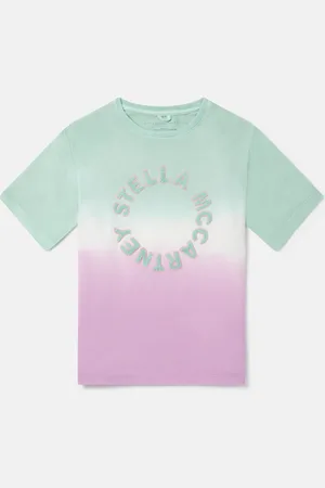 Stella McCartney Medallion Logo Ombré T-Shirt, Femme