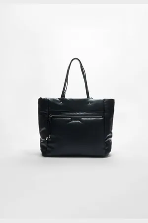 Stradivarius Sac cabas fermeture Éclair similicuir OS