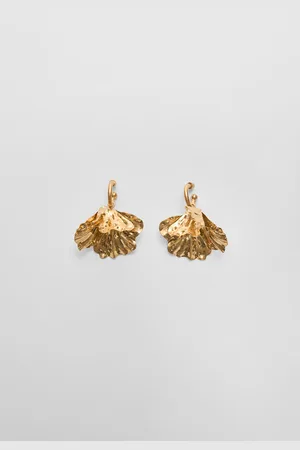 Stradivarius Boucles d’oreilles fleur texturées perles OS