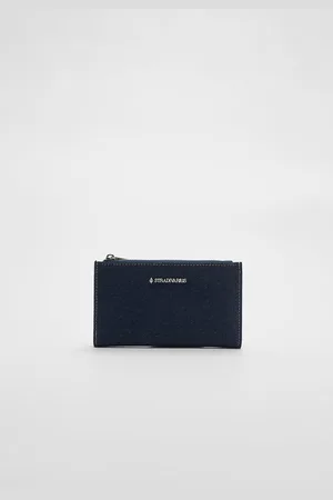 Stradivarius Porte-monnaie denim fermeture Éclair OS