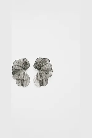 Stradivarius Boucles texturées éventail fleur OS