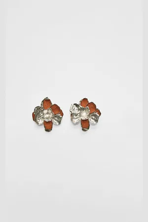 Stradivarius Boucles d’oreilles fleur contrastante OS