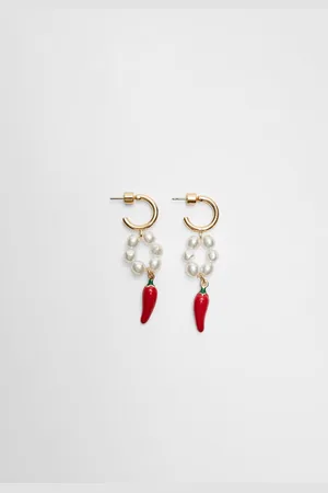 Stradivarius Boucles d’oreilles avec charm fraise OS